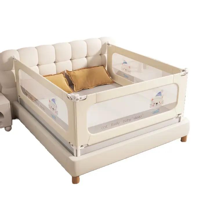 Barrière de sécurité pour lit bébé 3 côtés avec base en U pour une protection complète et facile à installer occasions de naissance et anniversaires pour enfant