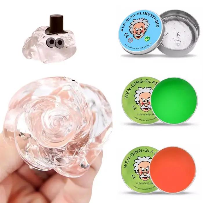 Jouets colorés de décompression liquide Non newtonien pour enfants, composé de modélisation élastiqu