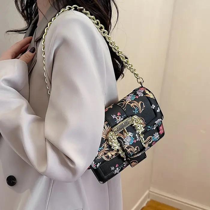 Mini sac à bandoulière élégant pour femmes, Design mignon, matériau en simili cuir avec poche zippée