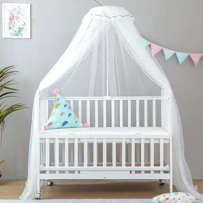 Moustiquaire de lit pour bébé dôme en maille filet pour nouveau-nés nourrissons pliable portable auvent fournitures de lit pour enfants tente répulsive chambre à coucher sécurité nuit tranquille