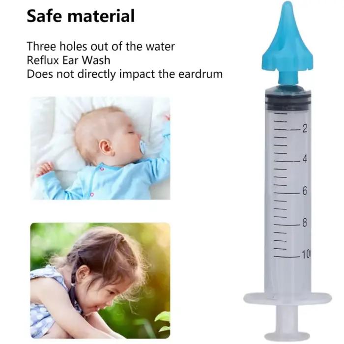 Seringues d'oreille pour bébé, 2 pièces, pour enlever la cire d'oreille, enfants et adultes, Irrigat