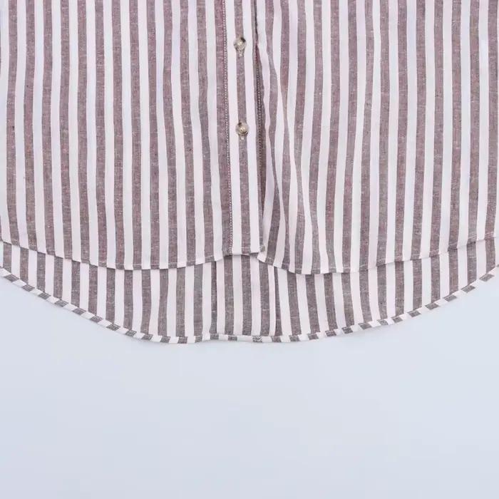 HXAO chemise femme chemisier surdimensionné chemise d'été et chemisier jaune rose blanc chemise rayé