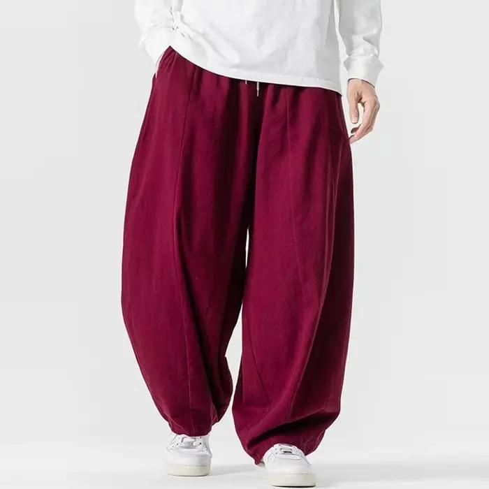 Pantalon Harem Décontracté Homme Grande Taille Nouvelle Collection Printemps 2026 Style Simple Stree