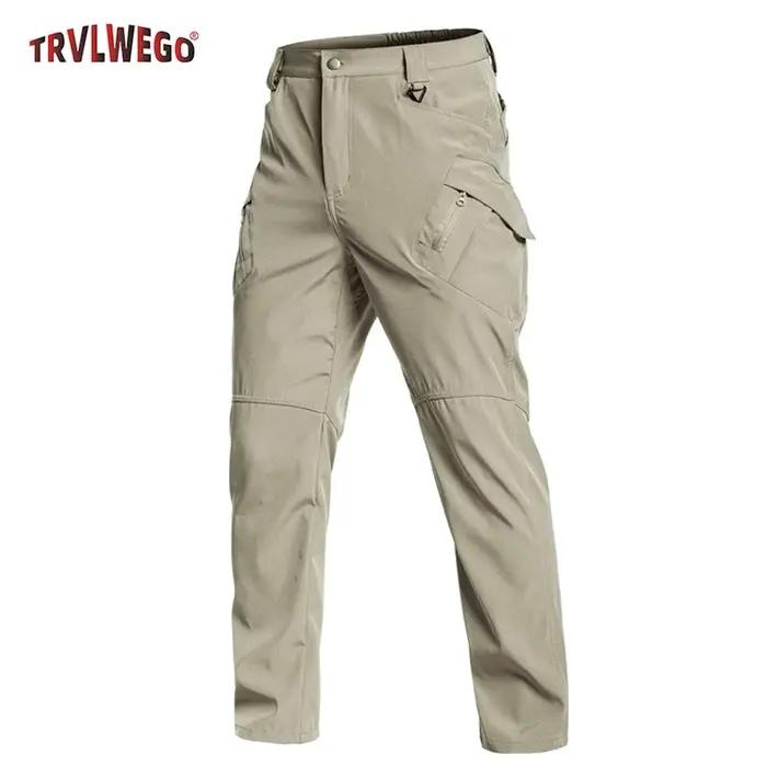 Pantalon décontracté slim fit pour homme, printemps-été, plusieurs poches, micro-élasticité, pour vo
