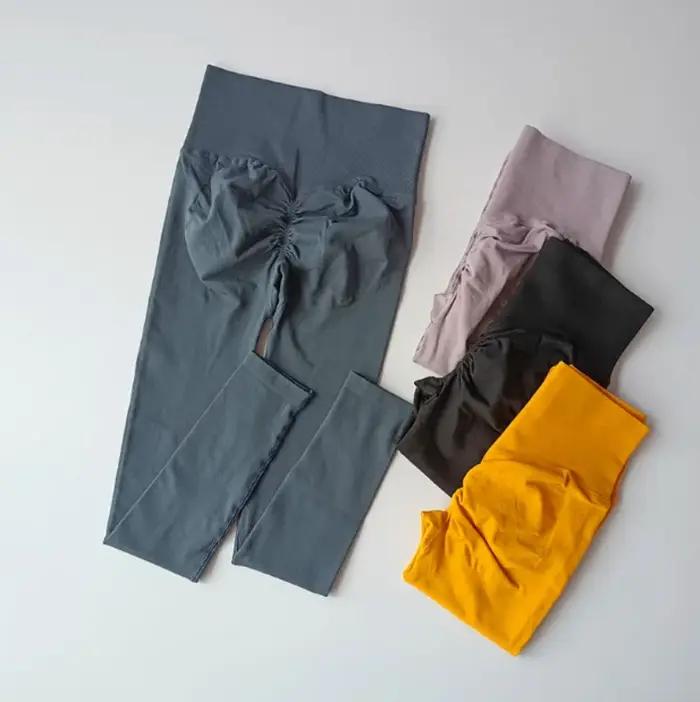 Leggings taille haute sans couture, pantalon de Sport, de Yoga, de levage des hanches, de course, à