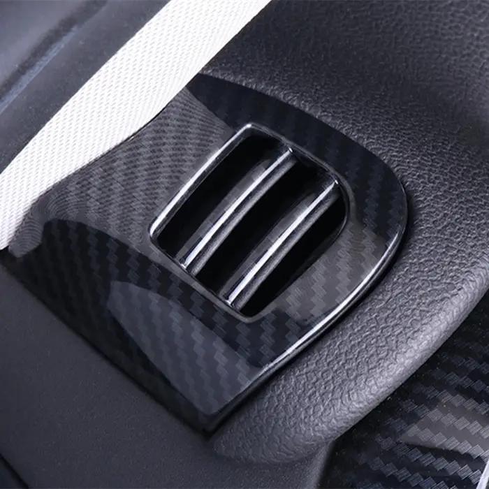 Couvercle de ventilation de voiture, coque de sortie, boîtier, autocollant en Fiber de carbone pour