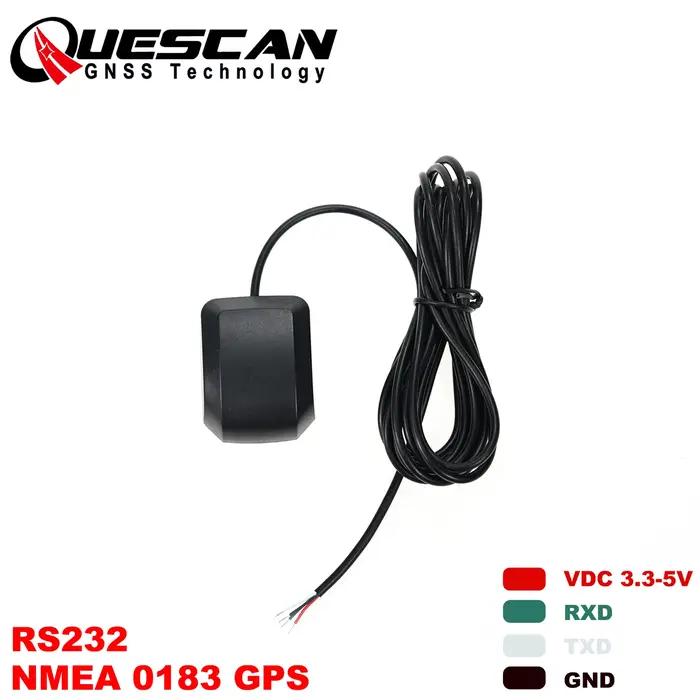 Quescan 3.3 V-5 V NMEA 0183 RS232 récepteur d'antenne GPS NMEA0183 GPS pour l'électronique marine, l
