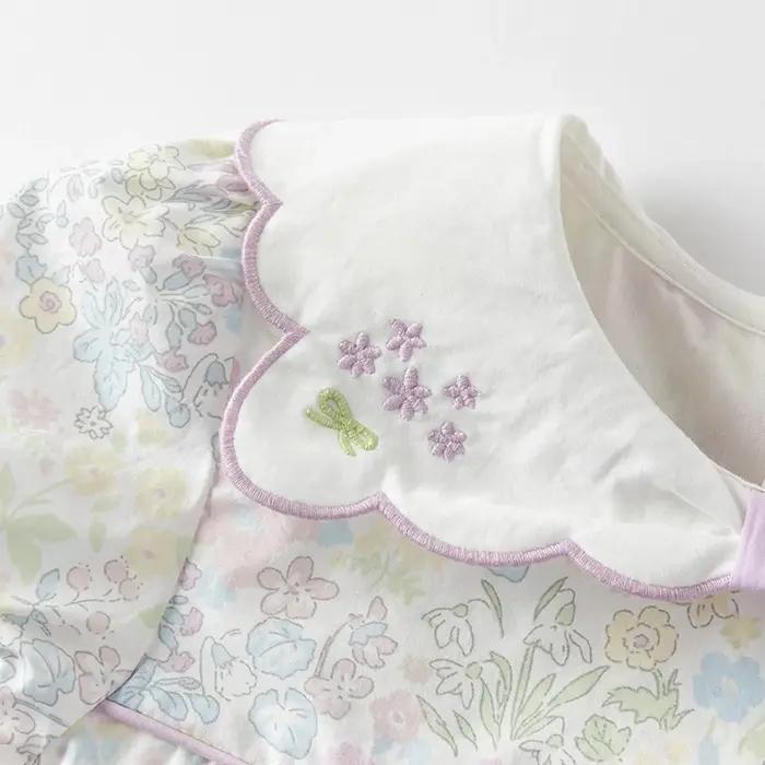 Dave Bella filles bébé robe été mode décontracté doux mignon imprimé enfants coton mince princesse r