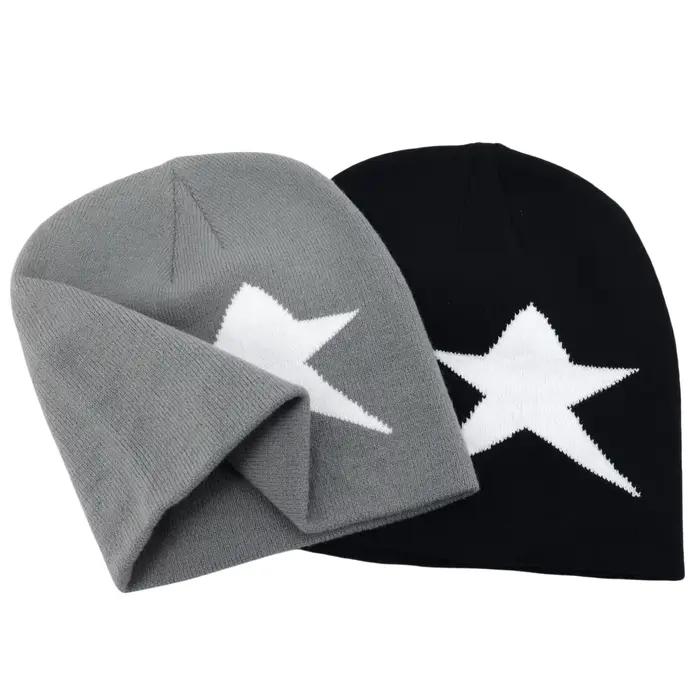 Y2K lettre tricoté hiver automne bonnet hommes femmes Kanye bonnets Gorras Hombre haut chaud ski cha