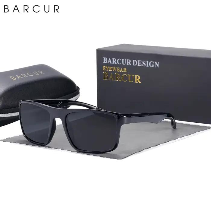 BARCUR TR90 hommes lunettes de soleil polarisées ultralégères sport lunettes de soleil pour femmes l