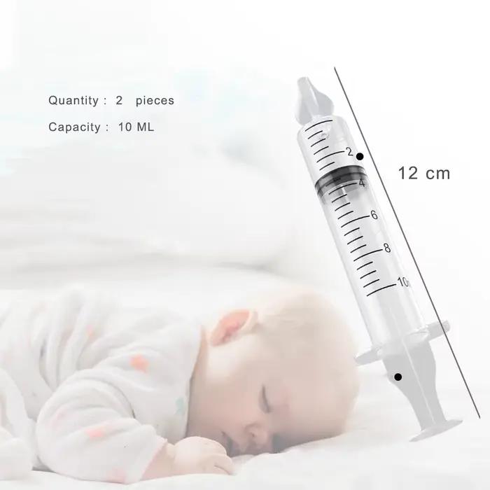 Aspirateur nasal en antarctique pour bébé, 2 pièces, 10ml, lavage de seringues, outils de soins