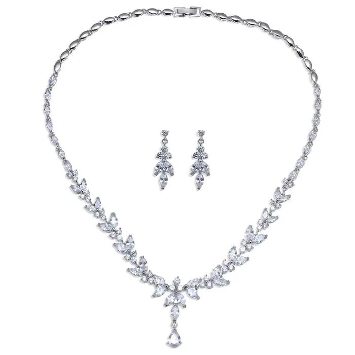 Emmaya – ensemble de bijoux exquis pour femmes, accessoires de fête de mariage, boucles d'oreilles e