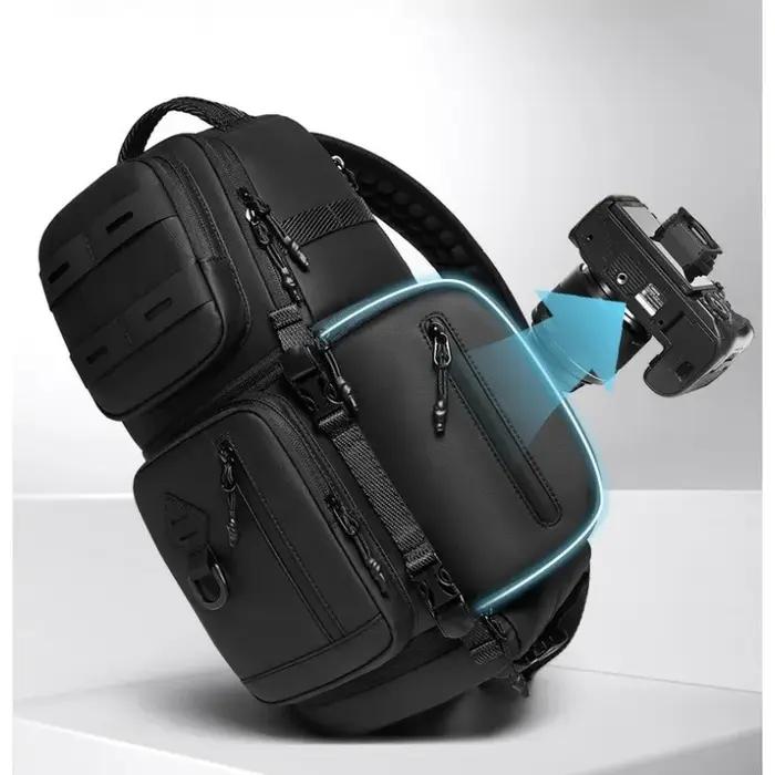 Sac à bandoulière tactique Compact pour appareil photo, sac à dos à une épaule pour photographe, Pac