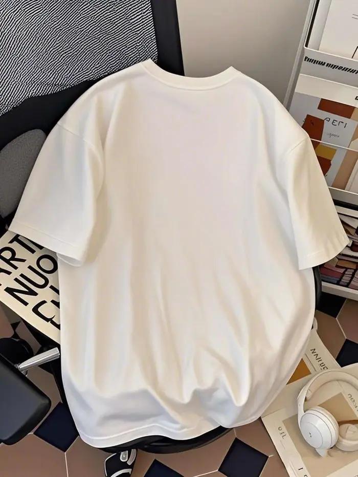 T-shirt pour homme 100% coton, nouveau style d'été, respirant, avec tissu de haute qualité, adapté a