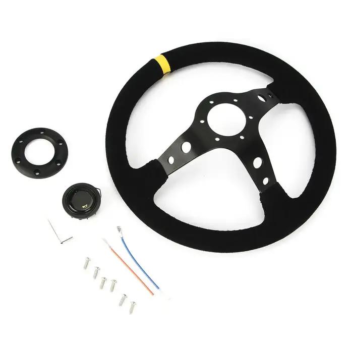 Volant de voiture universel 350mm 14 pouces, jeu de course à dérive, PCD 70mm pour Logitech G29 G920