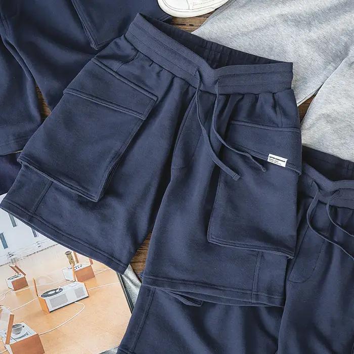 Maden-Short japonais P44 avec grandes poches pour homme, pantalon court Amekaji, vêtements de travai