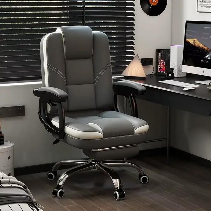 Chaise de Bureau Luxe Ergonomique Salon Moderne avec Support Dos Accoudoirs Ajustables Pour Femme Occasions Spéciales