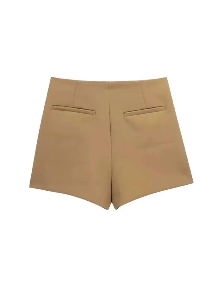 Femmes mode paréo Style asymétrique Shorts jupes Vintage taille haute côté fermeture éclair femme ju