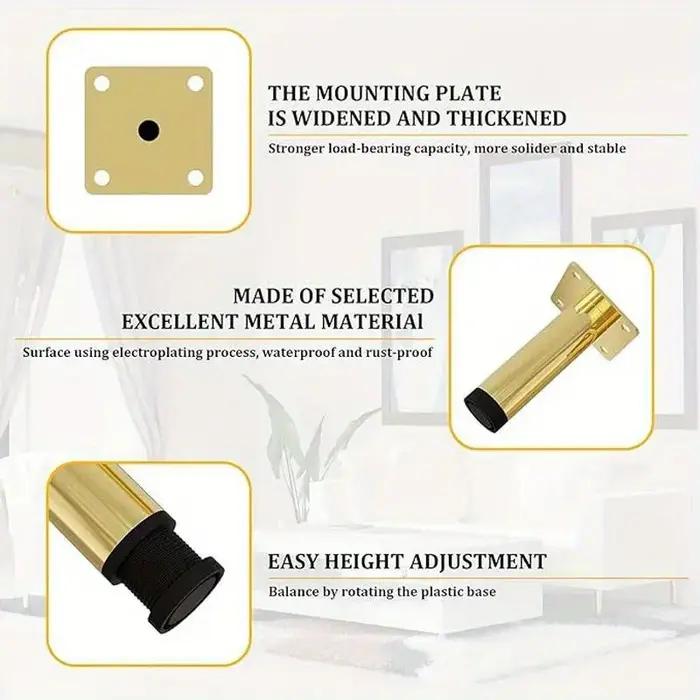 4 pièces bricolage jambe de remplacement pour canapé canapé chaise armoire Table meubles jambes mode