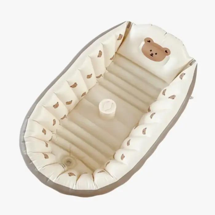 Baignoire bébé portable antidérapante, piscine gonflable pliable pour enfants, baignoire pour nourri