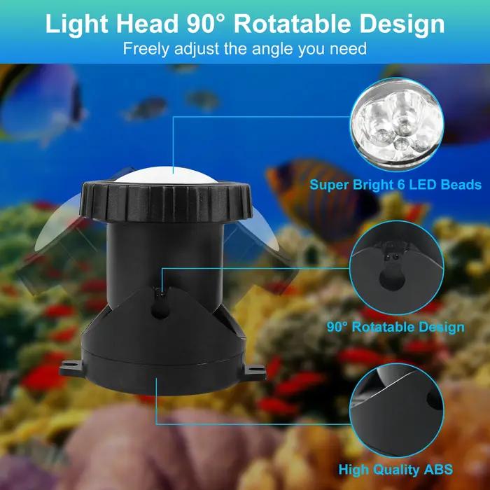 2/3/8/10 LED lumières étanche IP68 fontaine sous-marine étang Spot lumière paysage projecteur pour j