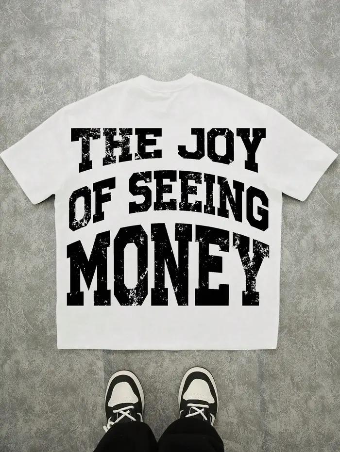 Le nouveau T-shirt pour hommes pour l'été 2025 comprend un motif de lettres 3D décontracté, à la mod