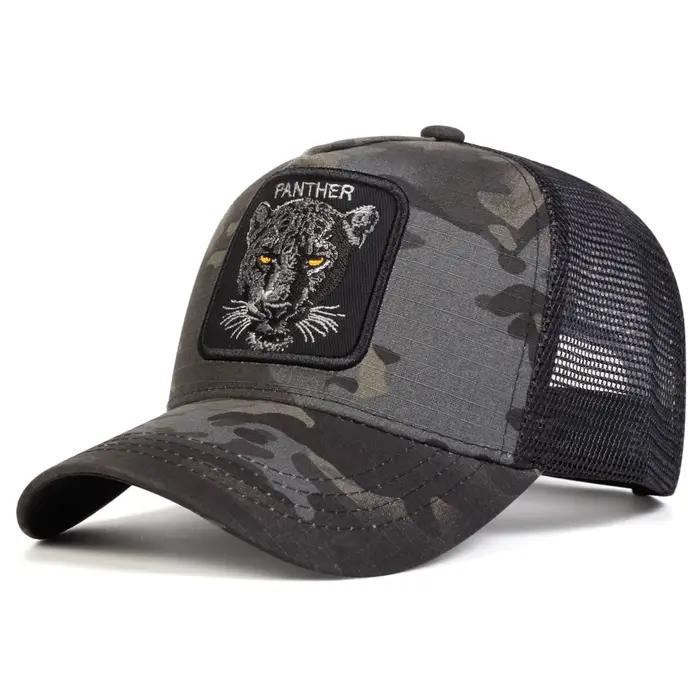 Casquettes de Baseball unisexes avec broderie PANTHER, chapeaux décontractés réglables pour l'extéri