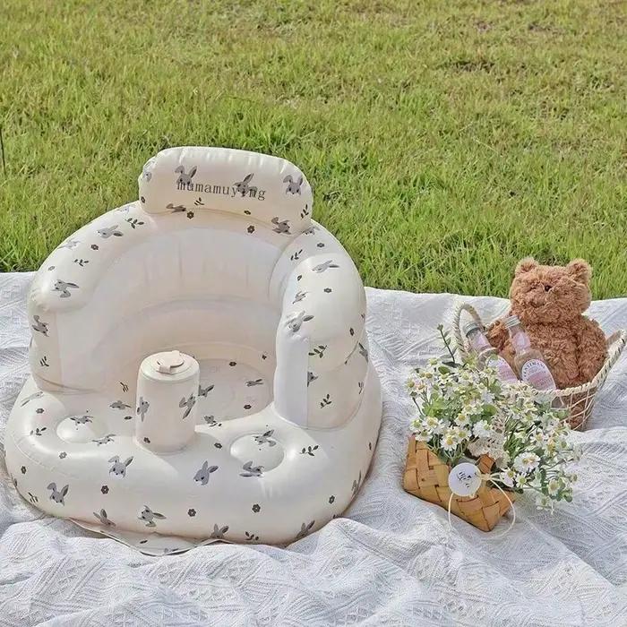 Baignoire Gonflable Multifonctionnelle Transformable en Siège Portable pour Bébé Support Arrière Facilité d'Utilisation Occasions Spéciales Joie et Détente pour Tous-Petits