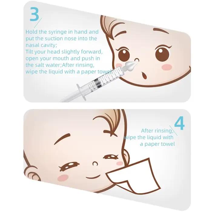 Aspirateur nasal en antarctique pour bébé, 2 pièces, 10ml, lavage de seringues, outils de soins