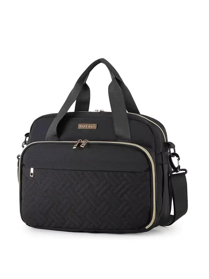 Sac à langer grande capacité, sac à bandoulière simple avec compartiment humide/sec et fonction de c