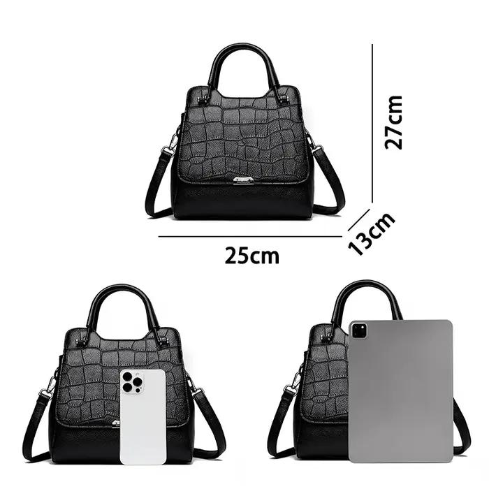 Femmes Vintage seau sac à bandoulière en cuir PU grande capacité sac à main sac à main dames mode sa