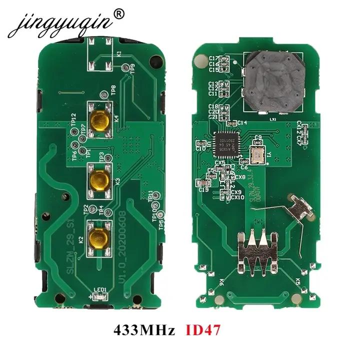 Jingyuqin 3 boutons Smart télécommande clé Fob FSK 433MHz ID46 ID47 puce pour Mitsubishi Lancer Outl
