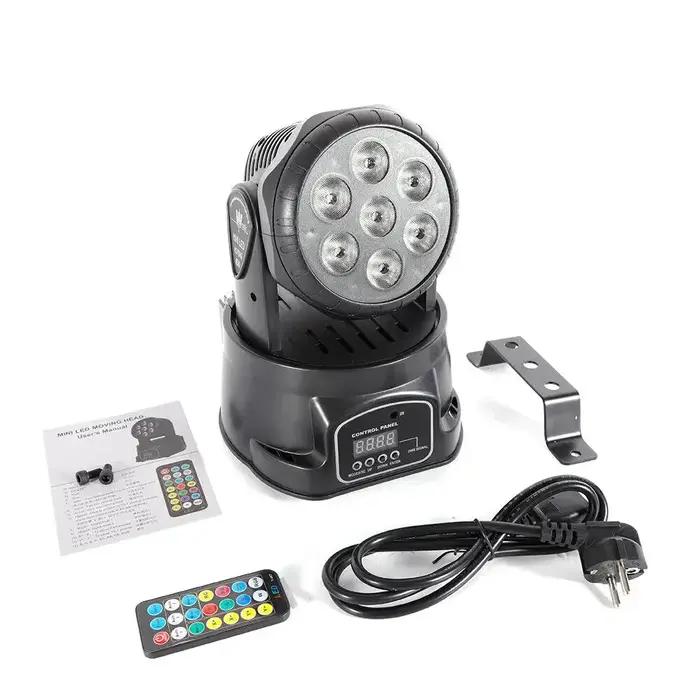 NOUVEAU Projecteur LED à tête mobile pour soirée, lumière disco RGBW pour bar, effets lumineux, club