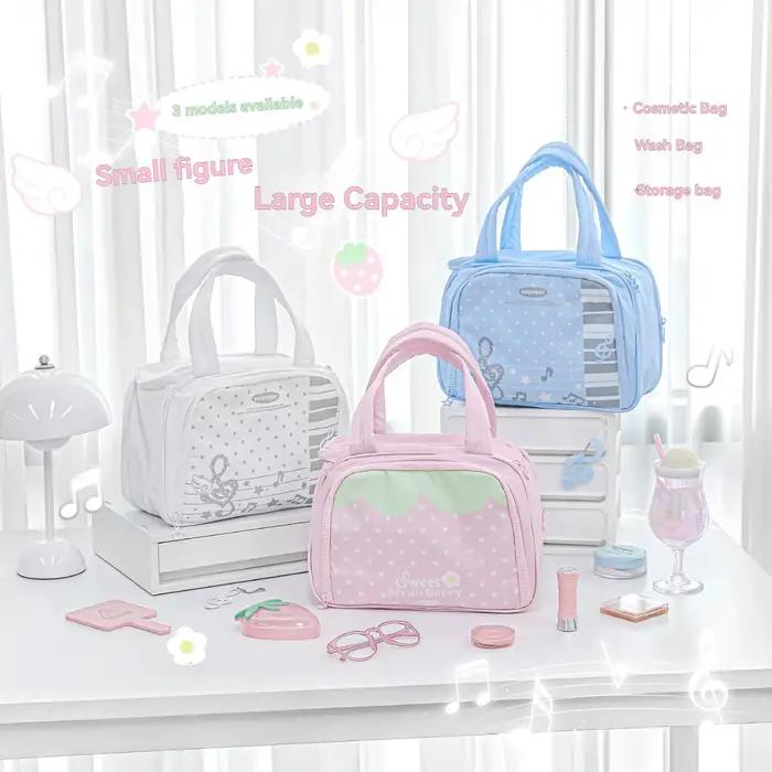 1PC Trousse de maquillage, sac de rangement pour salle de bain, sac de voyage portable à main