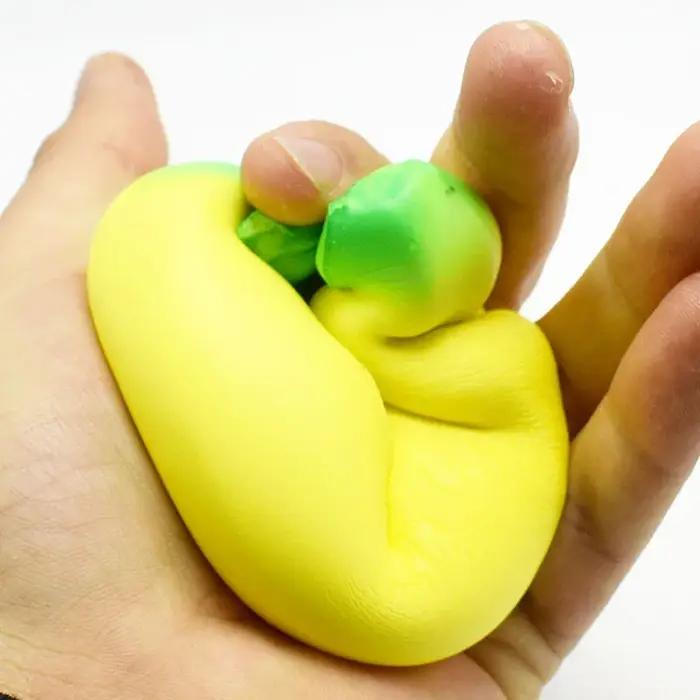 Jouets banane Squishy Anti-stress, Jumbo à montée lente, jouet à presser aux fruits, drôle, Anti-Str