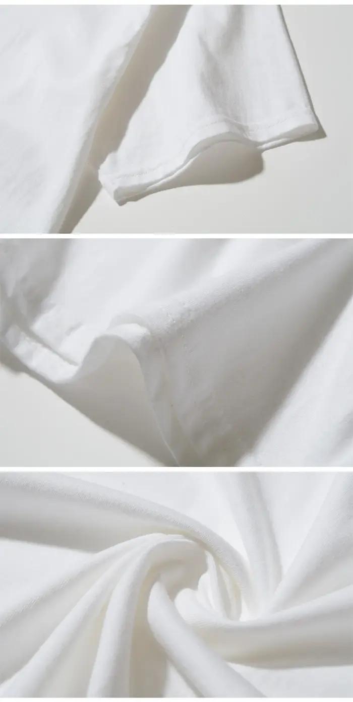 T-shirt d'été en coton pur haut de gamme, style coréen, décontracté et polyvalent, col rond, manches