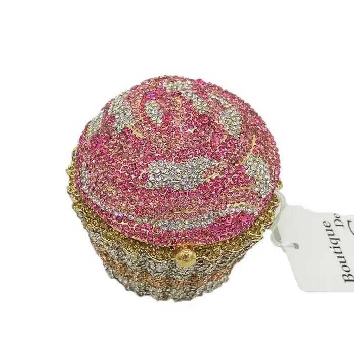 Pochette Chi Cake pour femme, sac à main Minwaist, sac à main de soirée, sac à main de mariage en cr