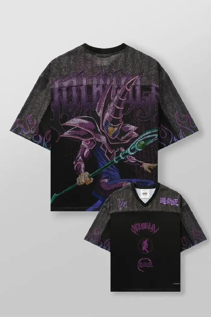 Nouveau grand T-shirt Xia Xin joint américain yu-gi-wang Super survêtement rue sport trous amples dé