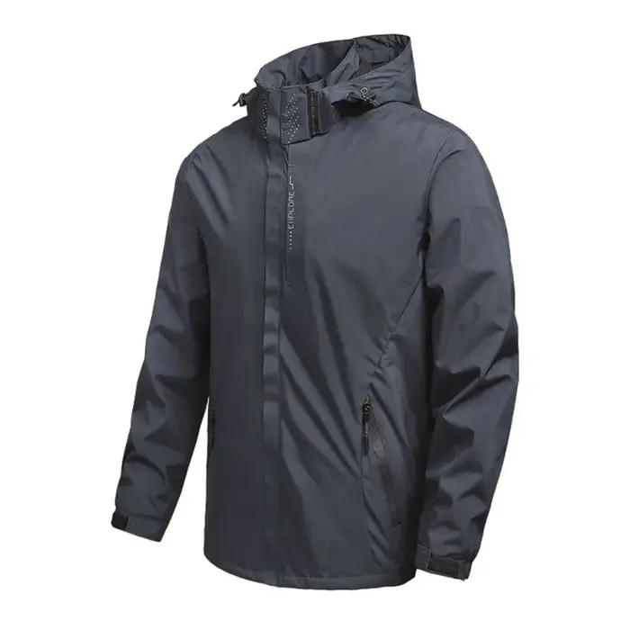 Manteau imperméable imperméable d'extérieur pour hommes imperméable léger avec capuche streetwear ra