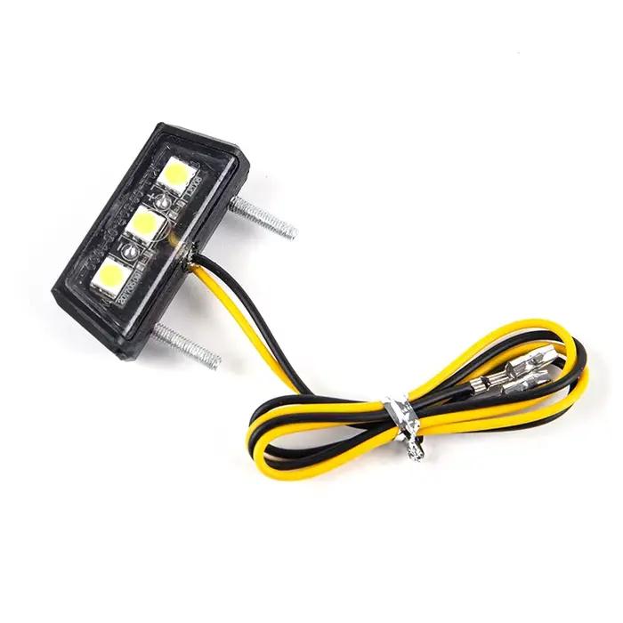 Plaque de planificateur de moto, lumière LED, étanche, 12V, 1 pièce
