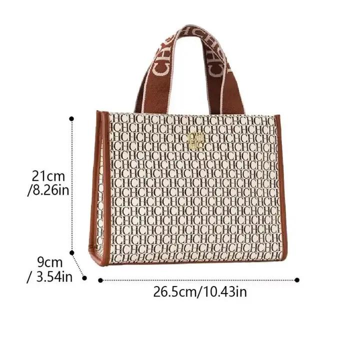 CH mode monogramme impression haute qualité métal Logo décontracté léger marque de luxe concepteur 2025 nouveau sac à ma