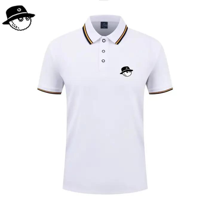 Polo pour homme, mode été, coupe slim, manches courtes, 100% polyester, décoration de poche factice,