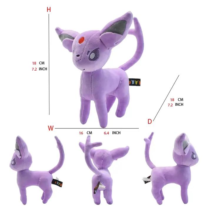 Peluche douce Leafeon Vaporeon Glaceon SylLion Espeon Umbreon Vaporeon SylLion, jouet à collectionne