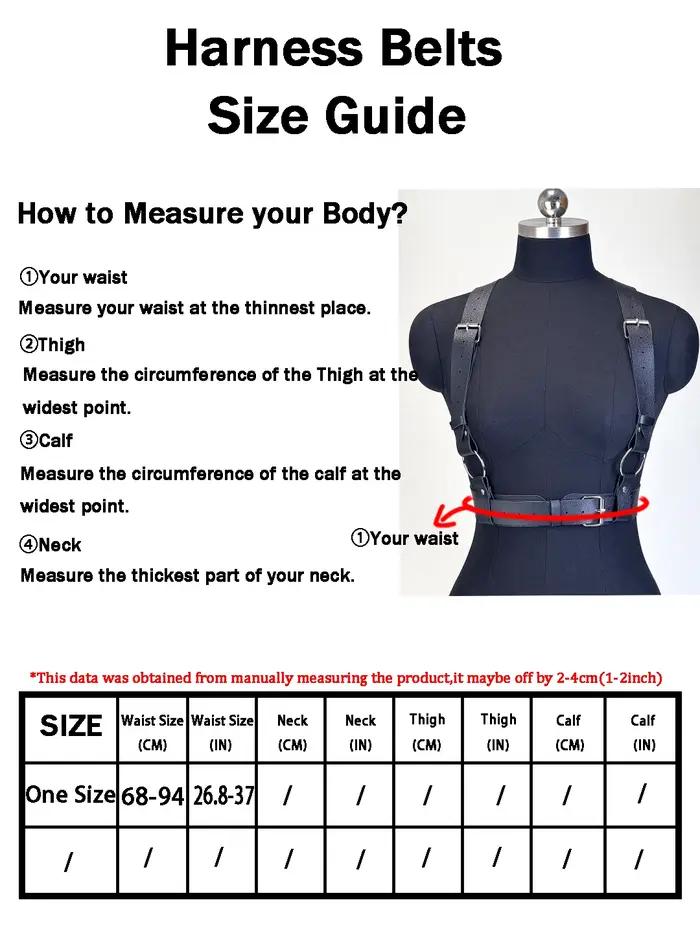Harnais en cuir PU pour femmes, ceinture de taille Punk cloutée, sangles de harnais décoratives, bre