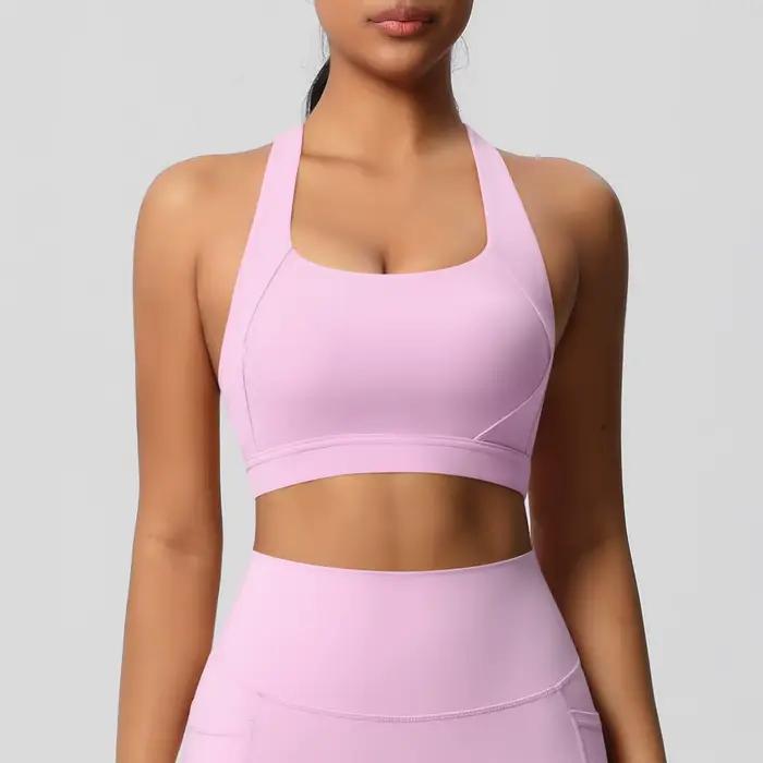 Femmes Fitness Yoga soutiens-gorge Sexy fronde beauté dos Fitness Push Up sport femmes sous-vêtement