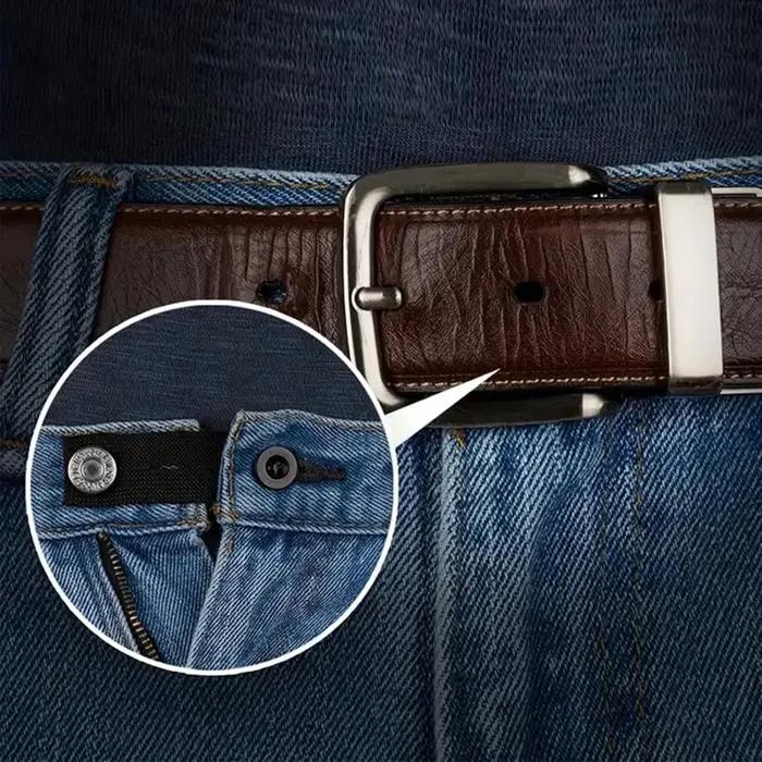 Extensions de taille élastiques réglables pour hommes et femmes, extenseurs de ceinture, bouton de p