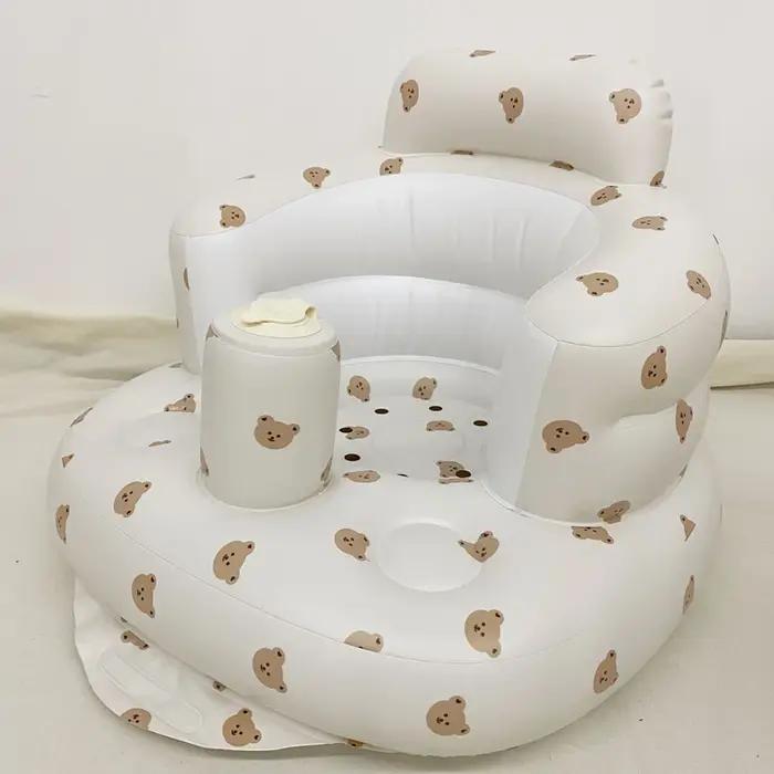 Canapé gonflable pour bébé, chaises de bain portables bouffantes pour enfants, siège multifonctionne