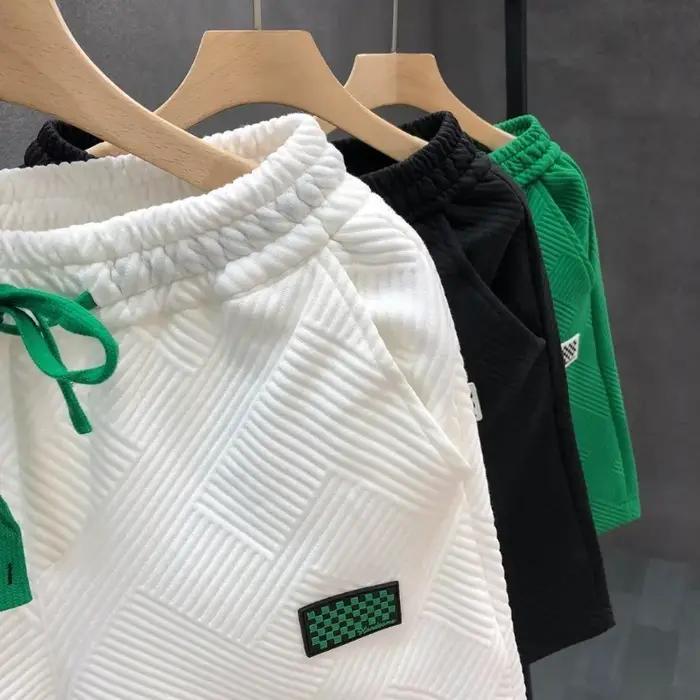Short à la mode pour hommes, vêtements confortables à taille élastique, pantalons courts respirants,