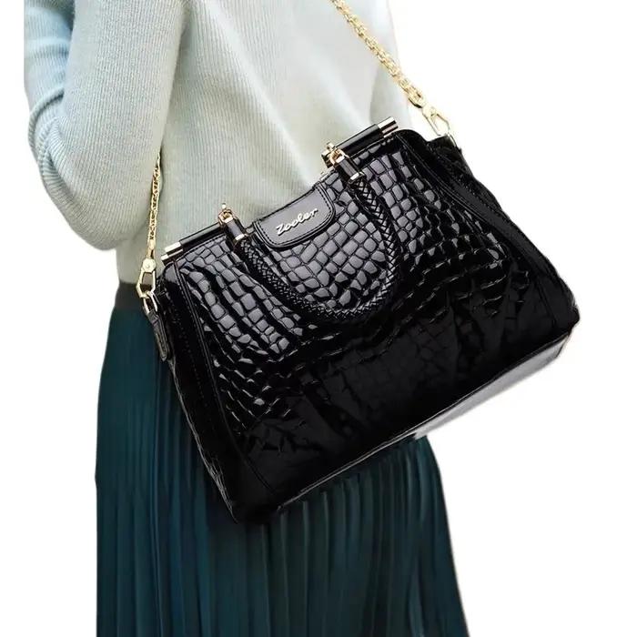 Zwing LER-Sac à main en peau de vache véritable pour femme, fait à la main, doux, à la mode, bon mar
