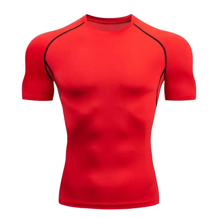Chemises de Compression pour hommes, maillot de football à séchage rapide, vêtements de Sport serrés